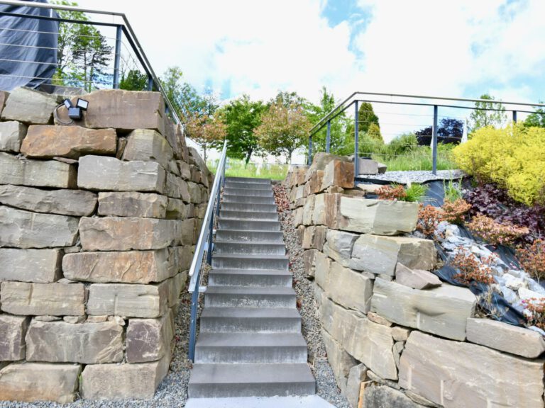 Treppe zum Garten